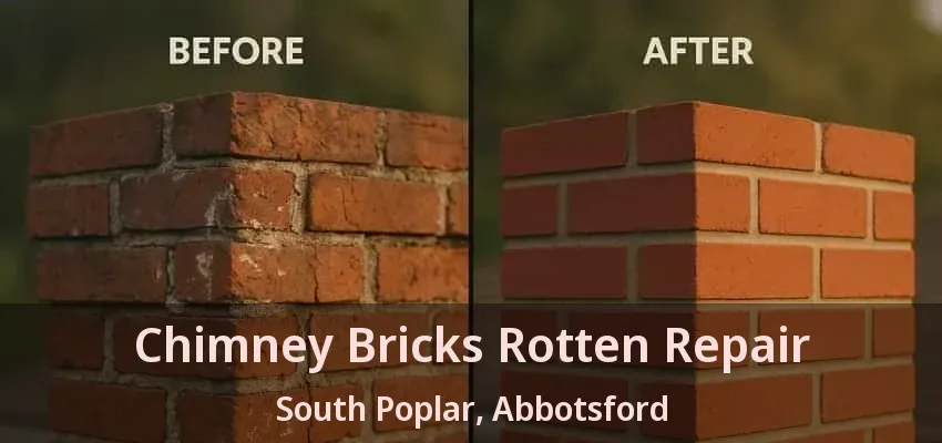 Chimney Bricks Rotten Repair South Poplar, Abbotsford - BC