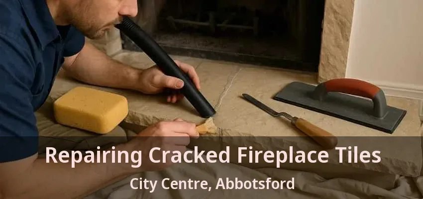Repairing Cracked Fireplace Tiles City Centre, Abbotsford - BC